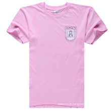 Lady Print Fashion Nouveau T-shirt couleur rose